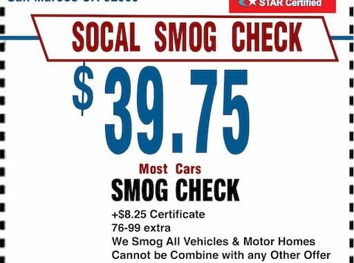 Smog Check Coupon San Marcos