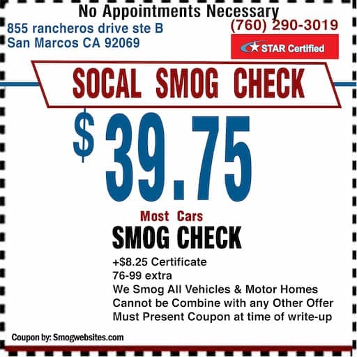 Smog Check Coupon